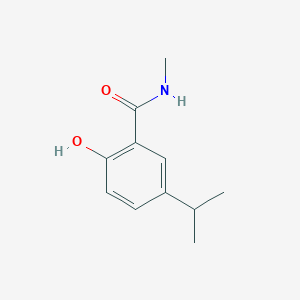 molecular formula C11H15NO2 B14831562 2-Hydroxy-5-isopropyl-N-methylbenzamide 