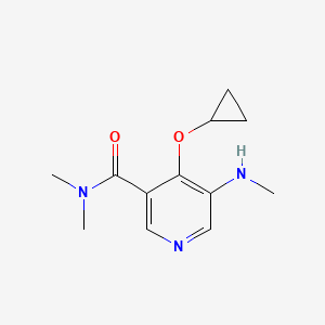 4-Cyclopropoxy-N,N-dimethyl-5-(methylamino)nicotinamide