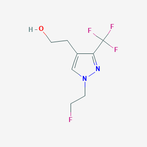 2-(1-(2-fluoroethyl)-3-(trifluoromethyl)-1H-pyrazol-4-yl)ethan-1-ol