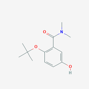 molecular formula C13H19NO3 B14831604 2-Tert-butoxy-5-hydroxy-N,N-dimethylbenzamide 