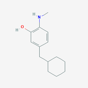 5-(Cyclohexylmethyl)-2-(methylamino)phenol