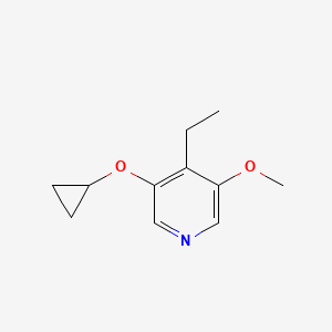 3-Cyclopropoxy-4-ethyl-5-methoxypyridine