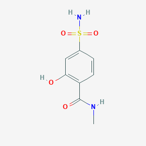 molecular formula C8H10N2O4S B14831637 2-Hydroxy-N-methyl-4-sulfamoylbenzamide 