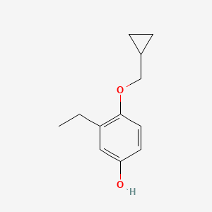 4-(Cyclopropylmethoxy)-3-ethylphenol