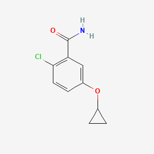 2-Chloro-5-cyclopropoxybenzamide