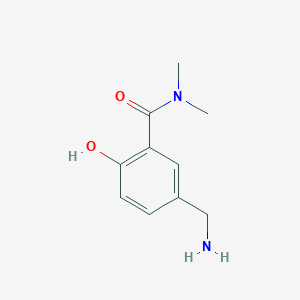 molecular formula C10H14N2O2 B14831655 5-(Aminomethyl)-2-hydroxy-N,N-dimethylbenzamide 