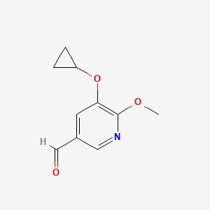 5-Cyclopropoxy-6-methoxynicotinaldehyde