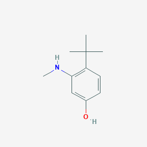 molecular formula C11H17NO B14831696 4-Tert-butyl-3-(methylamino)phenol 