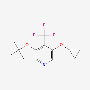 3-Tert-butoxy-5-cyclopropoxy-4-(trifluoromethyl)pyridine