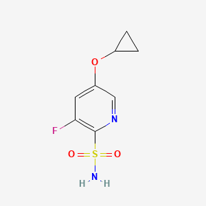 molecular formula C8H9FN2O3S B14831715 5-Cyclopropoxy-3-fluoropyridine-2-sulfonamide 