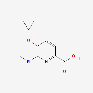 5-Cyclopropoxy-6-(dimethylamino)picolinic acid