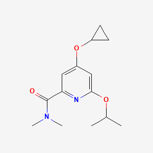 molecular formula C14H20N2O3 B14831757 4-Cyclopropoxy-6-isopropoxy-N,N-dimethylpicolinamide 