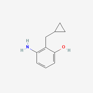 3-Amino-2-(cyclopropylmethyl)phenol