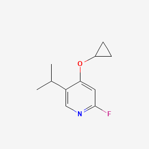 4-Cyclopropoxy-2-fluoro-5-isopropylpyridine