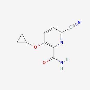 6-Cyano-3-cyclopropoxypicolinamide