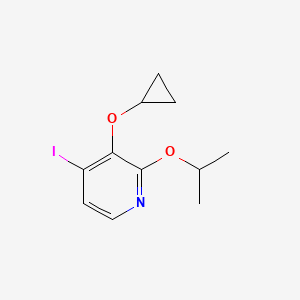 molecular formula C11H14INO2 B14831869 3-Cyclopropoxy-4-iodo-2-isopropoxypyridine 