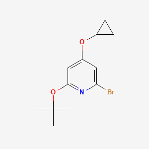 2-Bromo-6-tert-butoxy-4-cyclopropoxypyridine