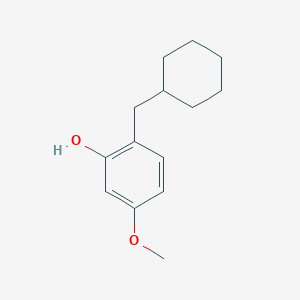 molecular formula C14H20O2 B14831882 2-(Cyclohexylmethyl)-5-methoxyphenol 