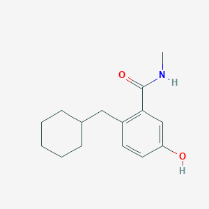 molecular formula C15H21NO2 B14831888 2-(Cyclohexylmethyl)-5-hydroxy-N-methylbenzamide 