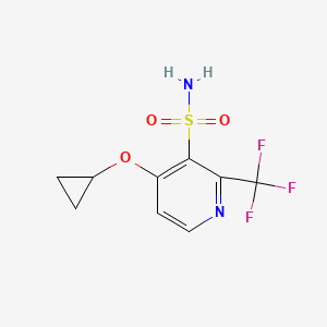 4-Cyclopropoxy-2-(trifluoromethyl)pyridine-3-sulfonamide