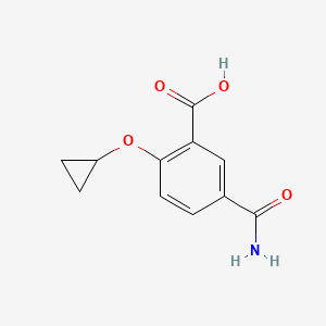 5-Carbamoyl-2-cyclopropoxybenzoic acid