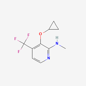 3-Cyclopropoxy-N-methyl-4-(trifluoromethyl)pyridin-2-amine