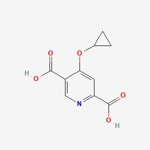 molecular formula C10H9NO5 B14831904 4-Cyclopropoxypyridine-2,5-dicarboxylic acid 