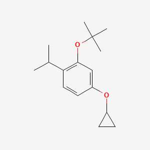 molecular formula C16H24O2 B14831905 2-Tert-butoxy-4-cyclopropoxy-1-isopropylbenzene CAS No. 1243288-54-1