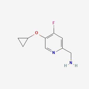 (5-Cyclopropoxy-4-fluoropyridin-2-YL)methanamine