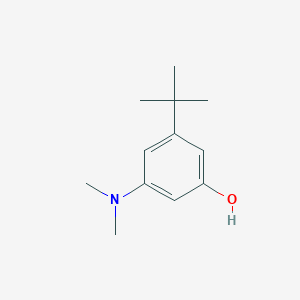 molecular formula C12H19NO B14831917 3-Tert-butyl-5-(dimethylamino)phenol 