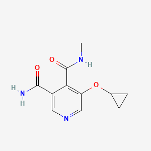 molecular formula C11H13N3O3 B14831922 5-Cyclopropoxy-N4-methylpyridine-3,4-dicarboxamide 