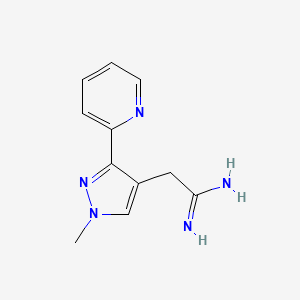 2-(1-methyl-3-(pyridin-2-yl)-1H-pyrazol-4-yl)acetimidamide