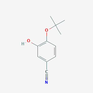 molecular formula C11H13NO2 B14831954 4-(Tert-butoxy)-3-hydroxybenzonitrile 