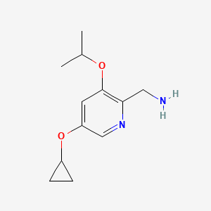 (5-Cyclopropoxy-3-isopropoxypyridin-2-YL)methanamine