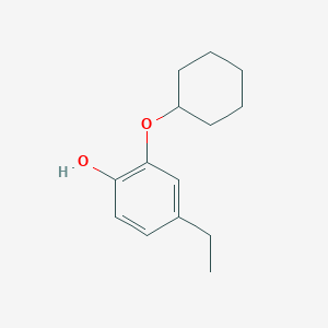 molecular formula C14H20O2 B14832001 2-(Cyclohexyloxy)-4-ethylphenol 