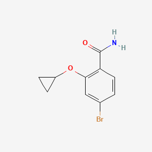 4-Bromo-2-cyclopropoxybenzamide