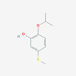 molecular formula C10H14O2S B14832040 2-Isopropoxy-5-(methylthio)phenol 