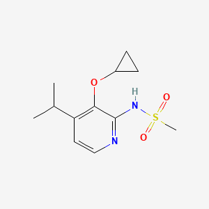 molecular formula C12H18N2O3S B14832055 N-(3-Cyclopropoxy-4-isopropylpyridin-2-YL)methanesulfonamide 