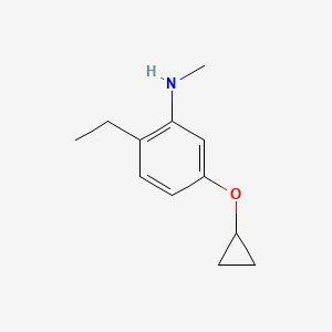 5-Cyclopropoxy-2-ethyl-N-methylaniline