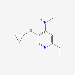 5-Cyclopropoxy-2-ethyl-N-methylpyridin-4-amine