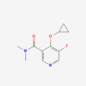 4-Cyclopropoxy-5-fluoro-N,N-dimethylnicotinamide