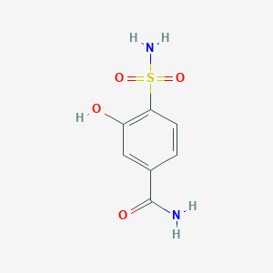 molecular formula C7H8N2O4S B14832106 3-Hydroxy-4-sulfamoylbenzamide 