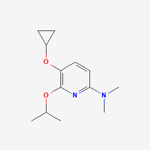 molecular formula C13H20N2O2 B14832117 5-Cyclopropoxy-6-isopropoxy-N,N-dimethylpyridin-2-amine 