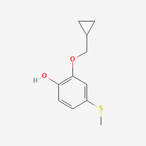 2-(Cyclopropylmethoxy)-4-(methylthio)phenol