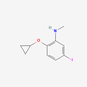 2-Cyclopropoxy-5-iodo-N-methylaniline