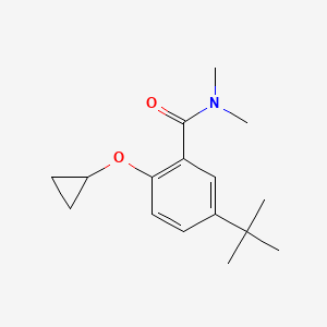 5-Tert-butyl-2-cyclopropoxy-N,N-dimethylbenzamide