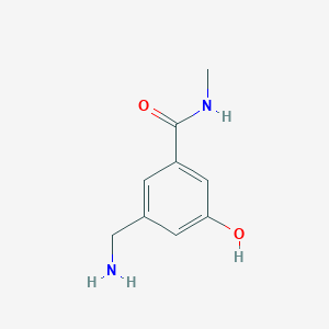 molecular formula C9H12N2O2 B14832232 3-(Aminomethyl)-5-hydroxy-N-methylbenzamide 