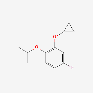 2-Cyclopropoxy-4-fluoro-1-isopropoxybenzene