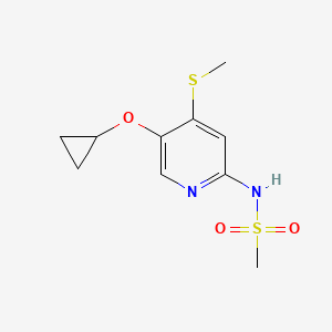 N-(5-Cyclopropoxy-4-(methylthio)pyridin-2-YL)methanesulfonamide