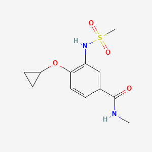 4-Cyclopropoxy-N-methyl-3-(methylsulfonamido)benzamide